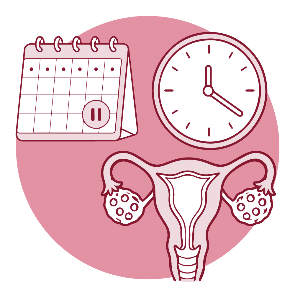 Ilustración de climaterio y menopausia